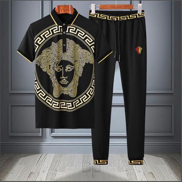 

nn2019 Новая летняя мужская футболка, спортивный костюм мужской + размер короткий-