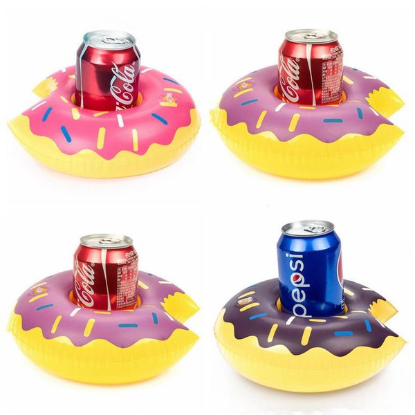 Flutuante inflável brinquedos bebida copo titular bebida festa donut pvc watermelon coco coco e-friendly árvore abacaxi dado forma piscina brinquedos lt475