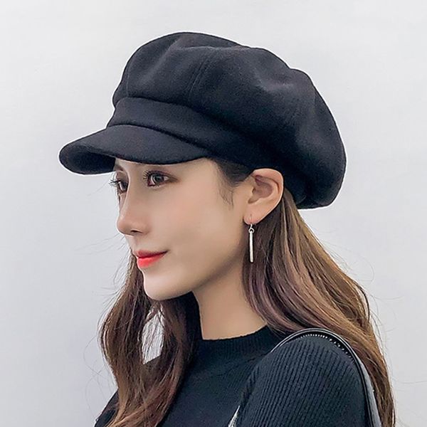 

newsboy hats sailor caps winter beret women's warm hat visor casual autumn classic england french style women berets, Blue;gray