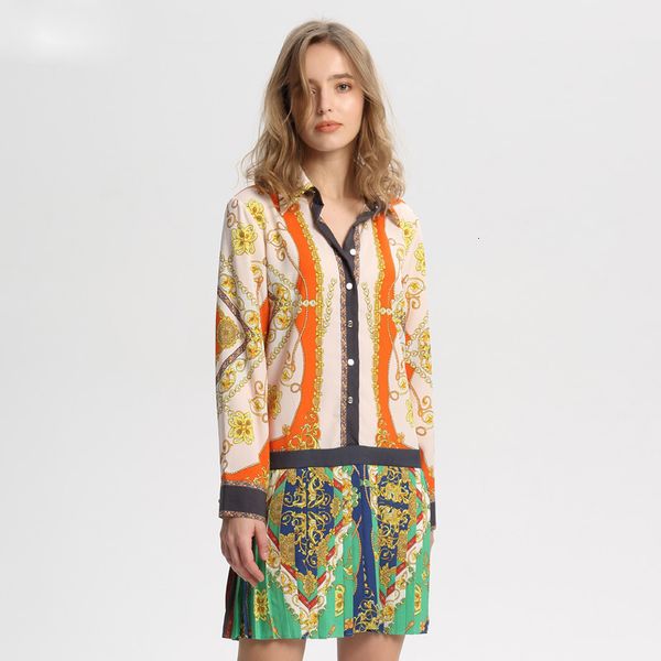 

long sleeve dress women clothing a line stylish print patchwork pleated dress long sleeve collar pleated female vestidos designer clothes, Black;gray