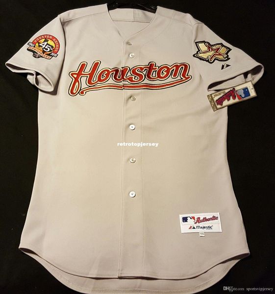 

majestic houston vintage blank on field jersey grey mens stitched, rare wholesale big and tall size xs-6xl baseball jerseys, Black;blue