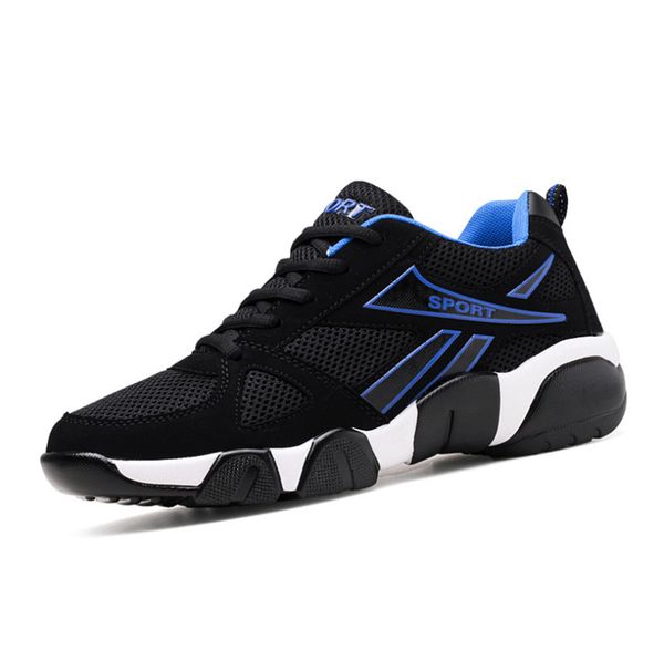 

wholesale 2019 flying wild youth breathable fashion designer shoes tricolor mens lightweight casual shoes 40-45, Black