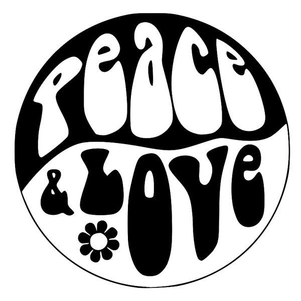 

15*15cm peace and love car vinyl decal sticker world hobby car accessories motorcycle helmet car styling