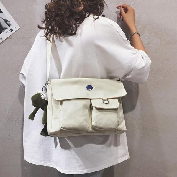 

women casual large capacity canvas messenger satchels crossbody shoulder bag