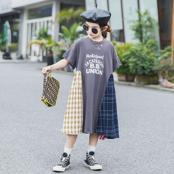

girls' summer leisure and outing dress new korean fashion super foreign children's summer dress children's princess skirt, Red;yellow