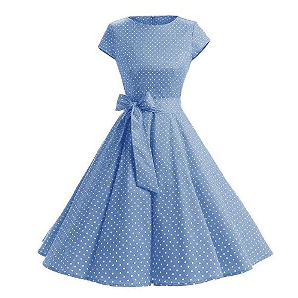 

women's 1950s classy cocktail party prom vintage rockabilly floral swing dress with belt, Black;gray