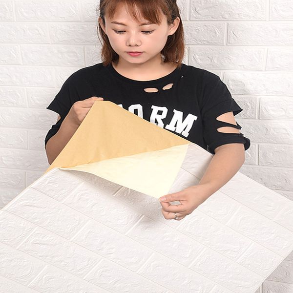 

70 * 77 3d стикер стены самоклеющиеся обои diy кирпич живой roomtv дети сафти bedroomwarm главная водонепроницаемый decor стикер стены