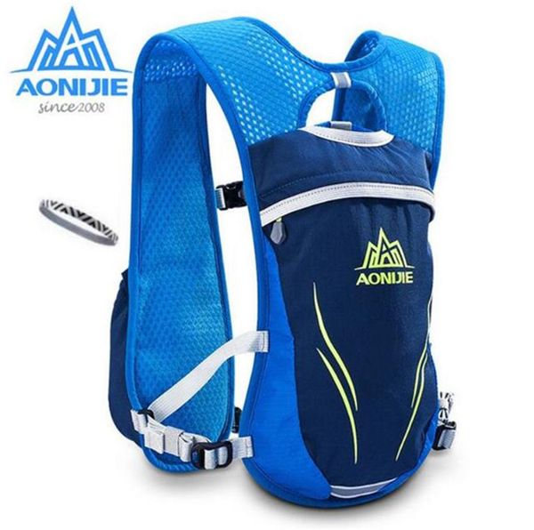 

aonijie 5.5l sport running bag outdoor cycling backpack packsack riding bike hiking camping backpack optional bottles