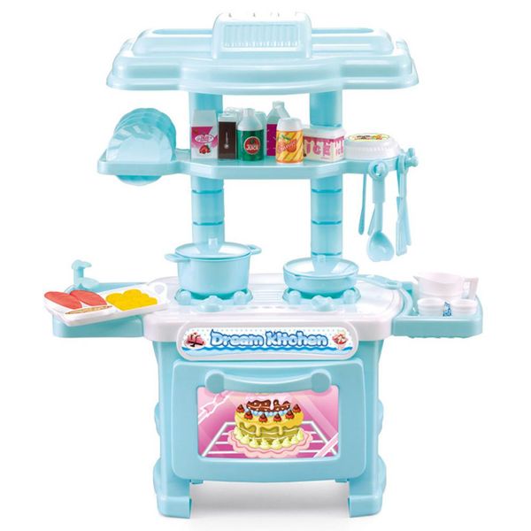 

mini plastic simulaton kitchen set with cutlery cooking utensils play house game props children christmas gift