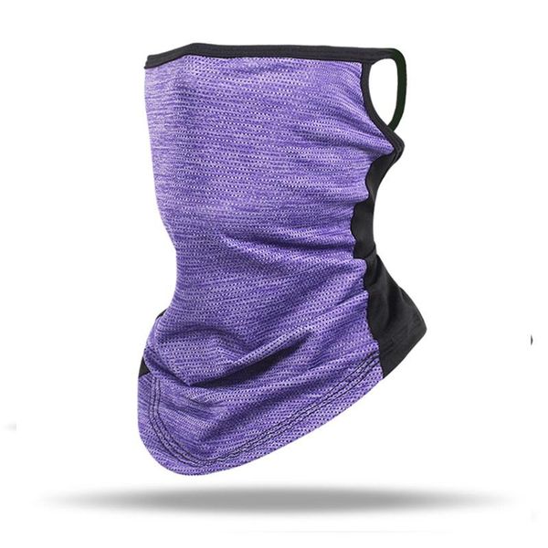 

cycling face mask ice silk scarf summer anti-uv anti-sweat breathable running sun protection sports scarf face mask x99+d, Black