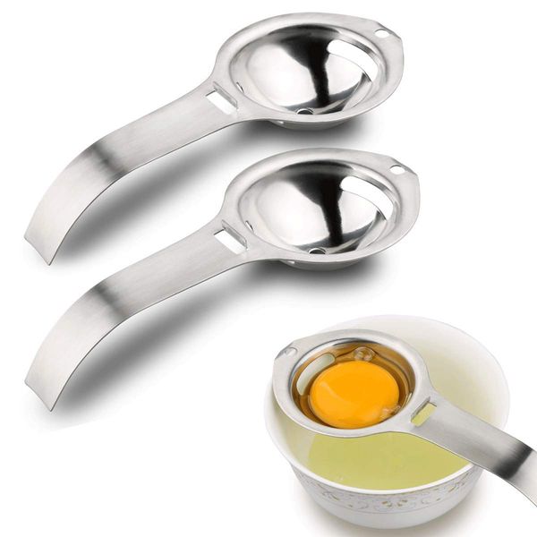 

egg separator 304 stainless steel eggs white yolk filter egg sieve kitchen gadget cooking tool for baking cake egg custards and more