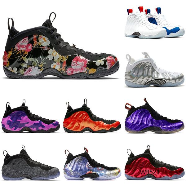

foam one penny hardaway men basketball shoes vandalized usa paranorman purple camo alternate galaxy mens trainers sports sneakers, Black
