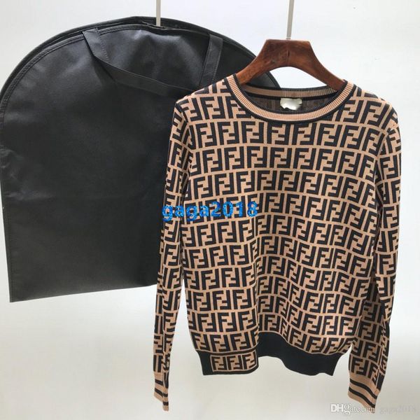 

high end женщины девушки короткий вязаный свитер на всем протяжении письмо шаблон круглый вырез с длинным рукавом блузка рубашка трикотаж мо, White;black