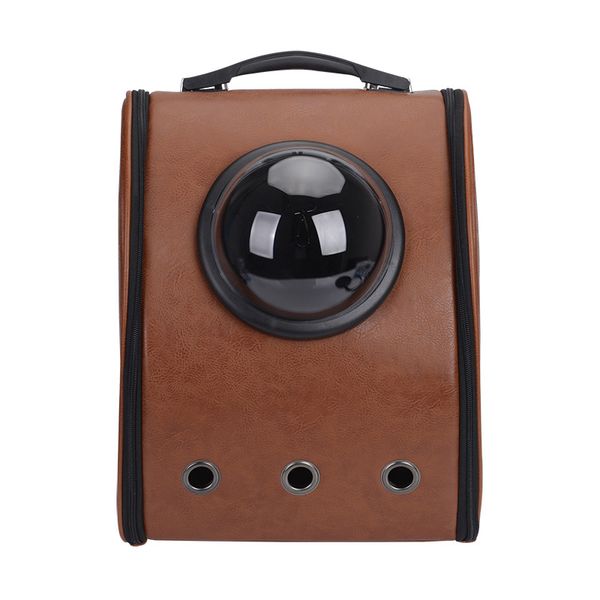 

designer-new pet space backpack dog travel bag cat front carrier bag mesh backpack pet carrier double shouder backpack, Black;red