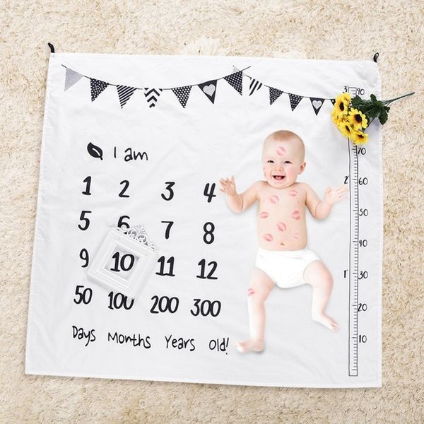 

baby blanket newborn swaddle stroller bedding wrap new p background monthly growth number pgraphy blanket