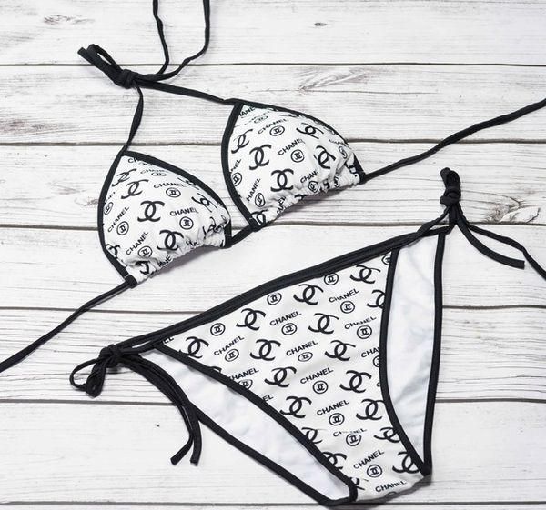 

сексуальные женщины бикини набор с буквами новый бренд купальники для женщин купальный костюм лето спинки пляжная одежда s-xl мода, White;black