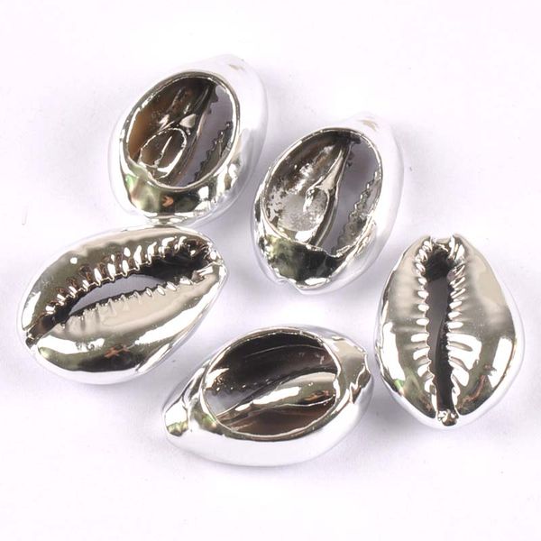 

mixed golden/silver plated natural shell for diy handmade seashells home decoration 10pcs trs0297