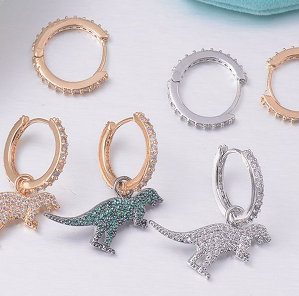 

Динозавр серьги животных серьги женщин кисточки кулон ювелирные изделия