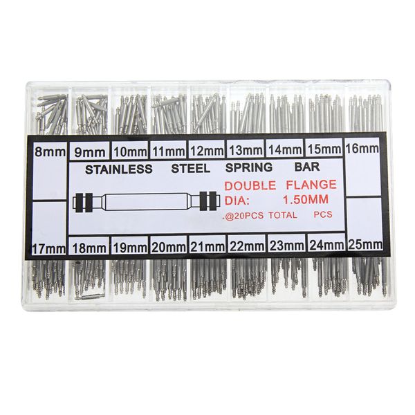 

wholesale 360pcs 8-25mm watch band spring bars strap link pins repair watchmaker link pins remove toolsworldwise quality