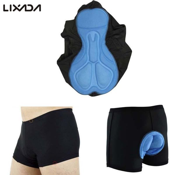 

lixada cycling shorts high-waisted women bicycle cycling underwear gel 3d padded bike short pants, Black