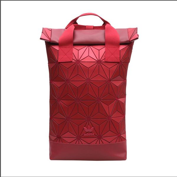 

new men women shoulder bags backpack school bag geometric colorful leisure bag reflective travel bag handbag boy girl