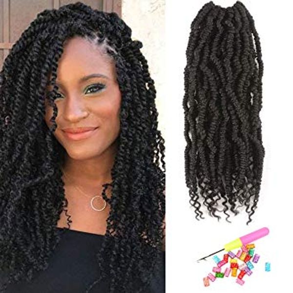 14inch Senegalese Spring Twist Crochet Braids Curly End Hair