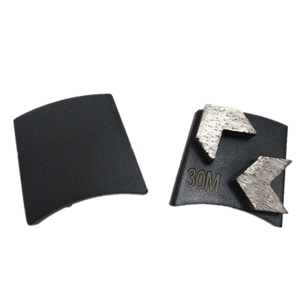 

quick lock trapezoid metal polishing pads double arrow segments diamond traps grinding disc for phx floor grinding machine 12pcs