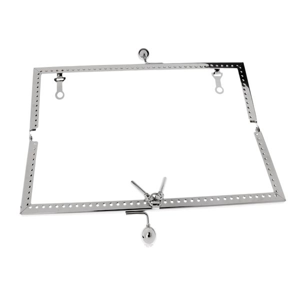 

metal diamond head handle sewing handbag coin purse bag arch kiss clasp frame lock, Black