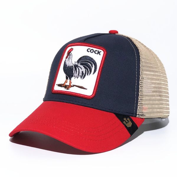 

бейсболка мультфильм животных вышивка шляпа петух вышивка бейсболка чистая, Blue;gray