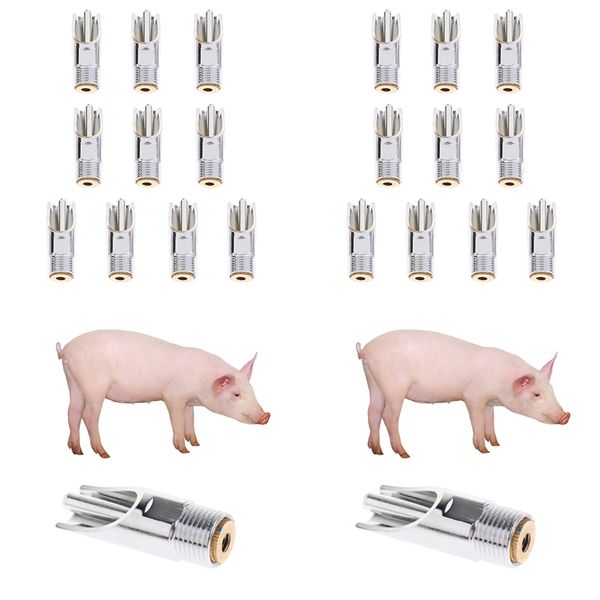 

20pcs automatic pig nipple drinker water feeder for farm/garden water feeder