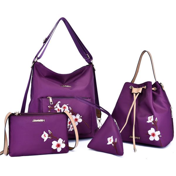 

pink sugao designer handbag 4pcs/set composite pu leather crossbody bag tote shoulder clutch purse messenger bag set with wallet bucket bag