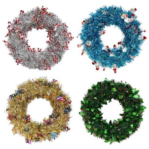 

15.75in fashion christmas wreath artificial decorative door hanging wreath xmas decor for party home decoration