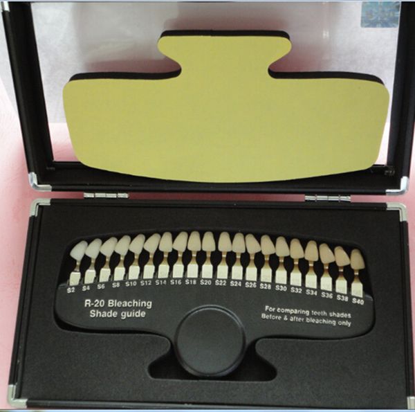 

professional tooth color compare 3d teeth whitening shade guide 20 colors
