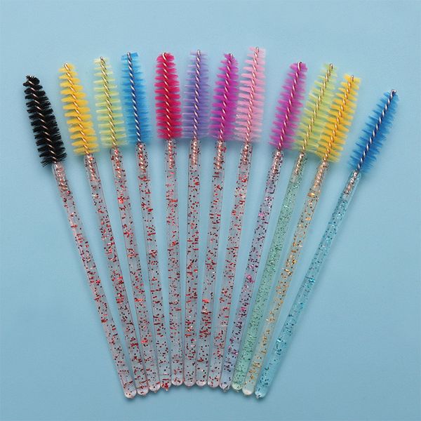 

50pcs/lot disposable lip eyeliner eyelash brush one-off eyelash brush mascara lipstick gloss applicator wand makeup brushes drop shipping