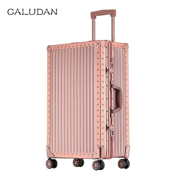 

caludan pc suitcase colorful carry on spinner wheels rolling luggage tsa lock business travel vacation for women vs men