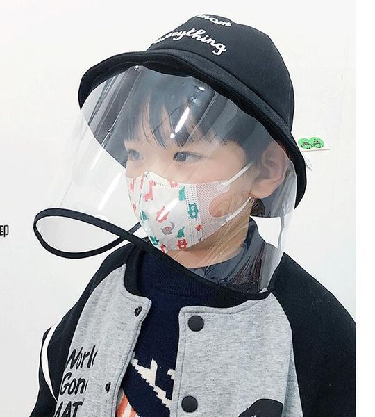 

детская защитная шапочка anti-fog baby весна и лето корейская версия маски для лица рыбацкая шляпа съемный пылевой всплеск pa, Yellow