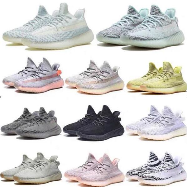 

with box) desert sage earth cinder yecheil 3m reflective kanye west v2 running shoes tail light yeshaya black static men trainer sneakers