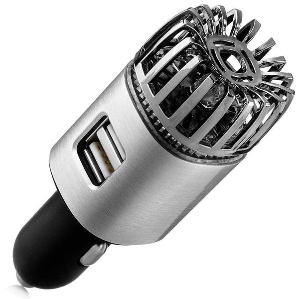 

car ionizer air purifier air freshener dual usb charger car 5v / 2.1a 0.8w 12v cigarette lighter 0. 05ppm