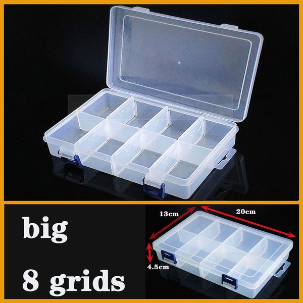 

container plastic box organizer practical adjustable compartment jewelry earring bead screw holder case display case strage box