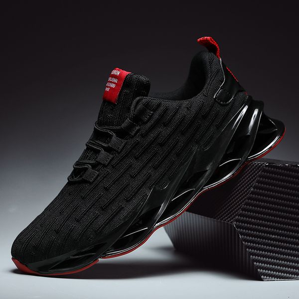 

running shoes cushioning men blade bottom sneaker shockproof outdoor jogging sneakers men lace up sports trainers homme athletic