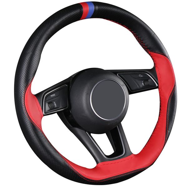 

diy hand stitched car steering wheel cover leather for almera n16 qashqai j10 x-trail t31 y61 juke primera p12