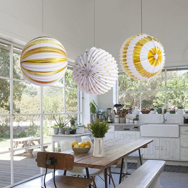 

3pcs paper lantern hanging decoration for birthday wedding baby shower