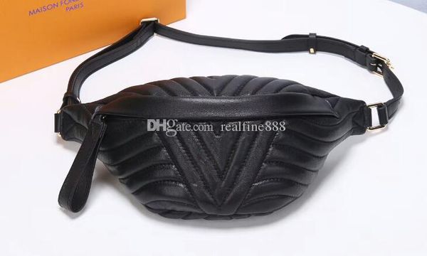 

3a quality m53750 37cm new wave bumbag belt bag waist handbags with dust bag dhl ing