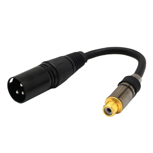 

3pin xlr male to rca female hifi stereo audio connection microphone cable wire cord