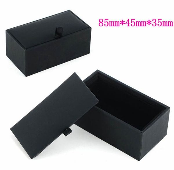 

black cufflink box cufflink gift case holder jewelry packaging boxes organizer black