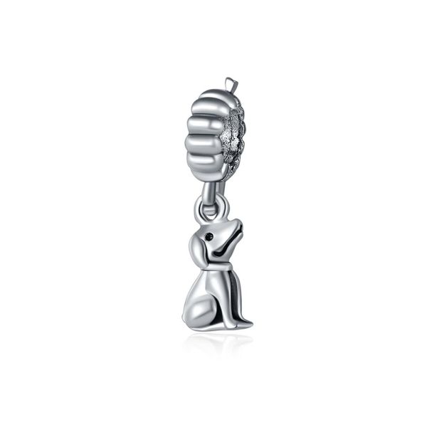 

dog puppy beads diy bracelet big hole bead accessories alloy jewelry, Bronze;silver