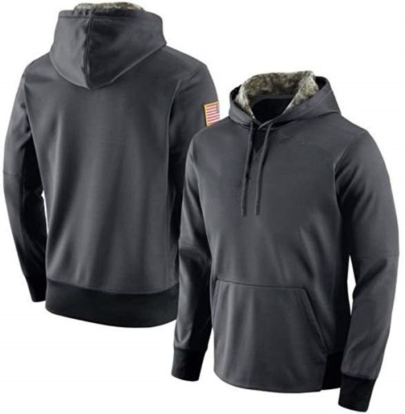

2016 salute to service pullover performance hoodie sweatshirts, Black