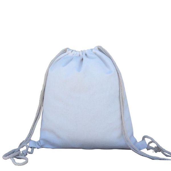 2019 35 40cm blank canvas drawstring bag brand backpacks women girl solid portable travel carrying bag pouch qw9128 from easy_deal 2 74 dhgate com blank drawstring bags