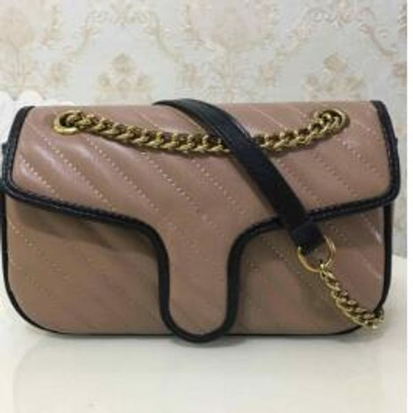 

womans handbags 26cm women gold chain strap tote bag shoulder bags cross body bag female messenger bag purse 443497
