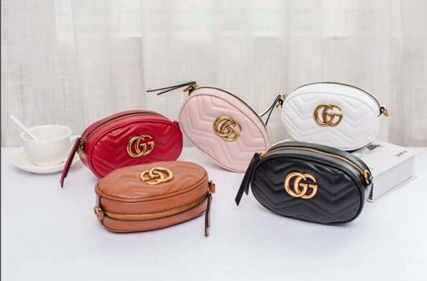 

brand women's chest bag crossbody bags letter waist packs cortical material fashion women bag messenger bags chest package